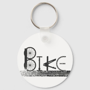 Graffiti from Bike Parts with Tire Tracks Key Ring