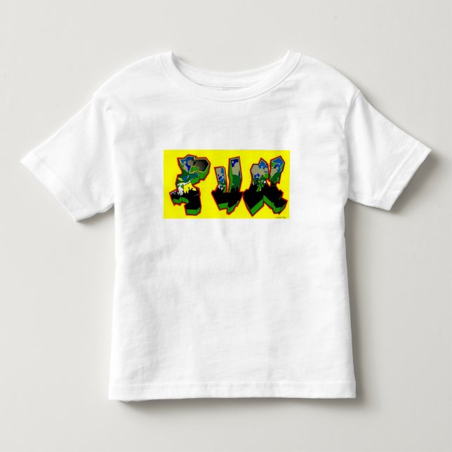 Graffiti Fun Long Sleeved Kid's T-Shirts - Gifts (Front)