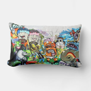 Graffiti Fun Lumbar Cushion