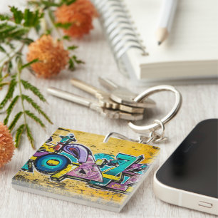 Graffiti, Grundarfjordur, Iceland Key Ring