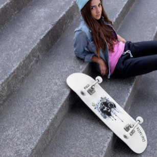 Graffiti grunge Skateboard with name for teens