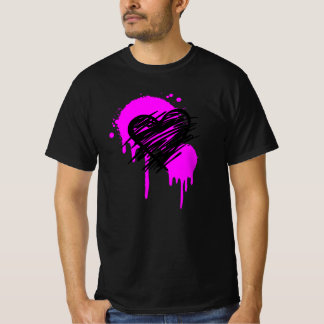 Graffiti heart Tshirt, gift for punk friends T-Shirt