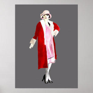 Graffiti heart watercolor art poster