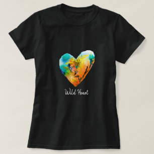 Graffiti heart watercolor art T-Shirt