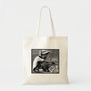 Graffiti Hip Hop Turntable Tote Bag