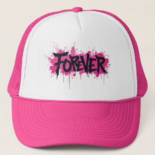 Graffiti Hot Pink "FOREVER" Trucker Hat