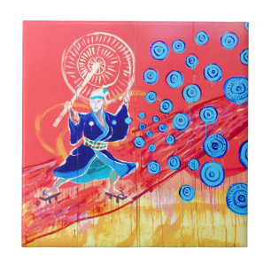 Graffiti in Tokyo, Japan Ceramic Tile