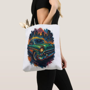 Graffiti-Infused Urban Art Style Tote Bag