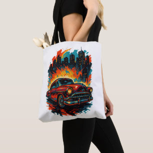 Graffiti-Infused Urban Art Style Tote Bag
