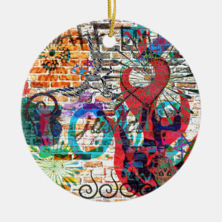 Graffiti Justice Ceramic Tree Decoration