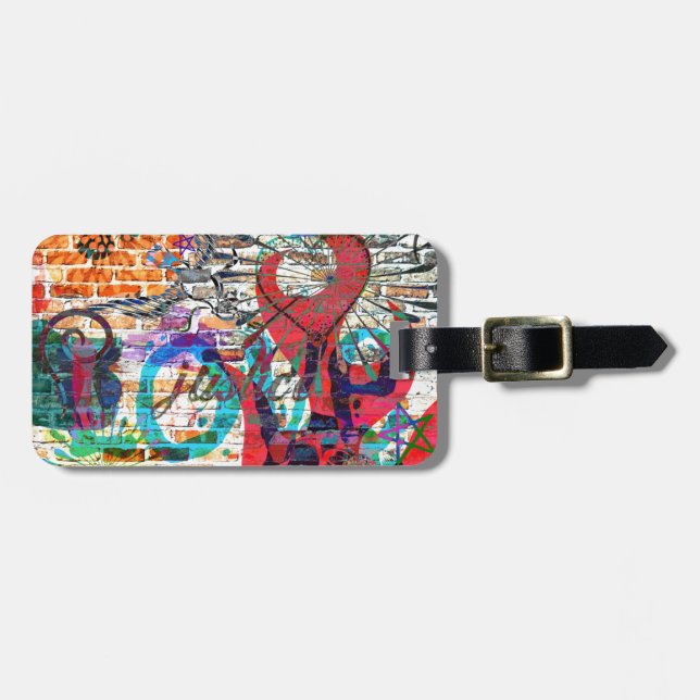 Graffiti Justice Luggage Tag (Front Horizontal)