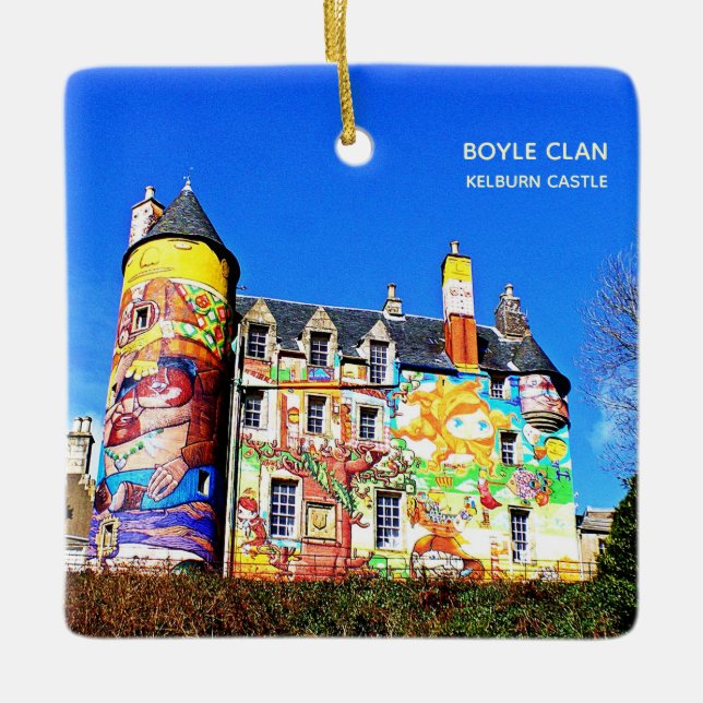 Graffiti Kelburn Castle Boyle Clan Tree Ornament (Front)