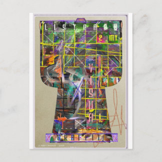 Graffiti Kimono Postcard
