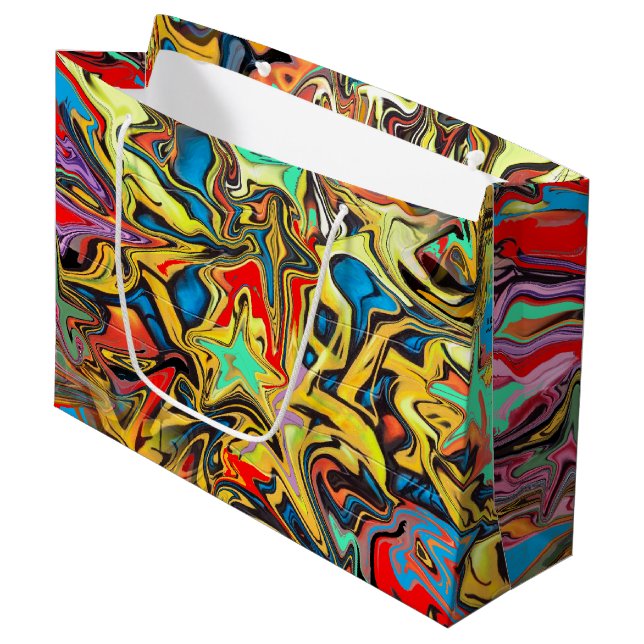Graffiti Large Gift Bag (Front Angled)