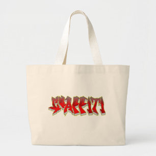 Graffiti Large Tote Bag