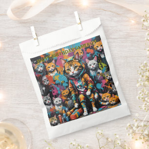 Graffiti Legend Street Cat Add Name Birthday Favour Bag