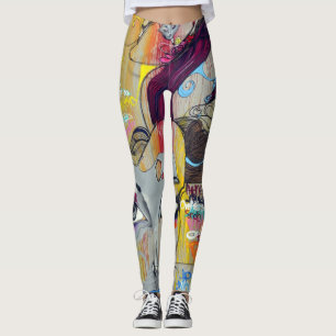 Graffiti leggings