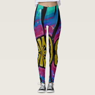 Graffiti leggings. leggings