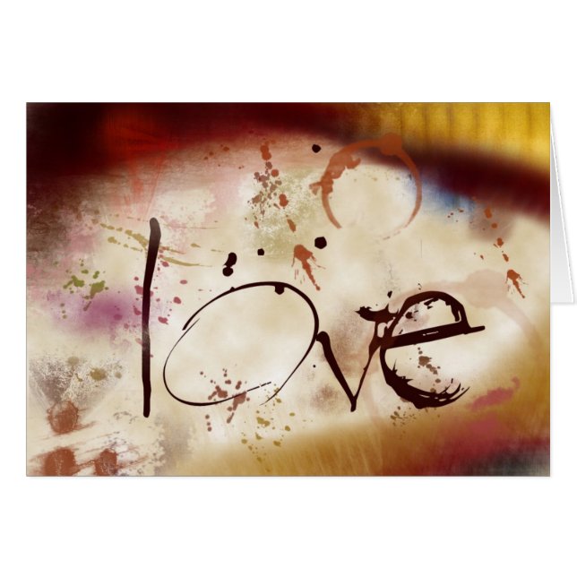 graffiti love card (Front Horizontal)