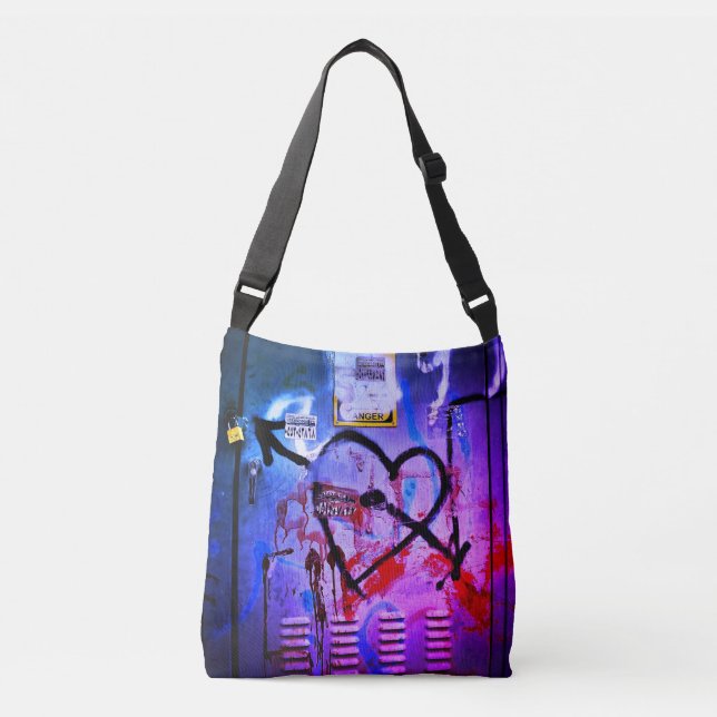 Graffiti Love    Crossbody Bag (Front)