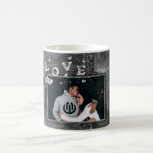 Graffiti Love Grunge Simple Faux Crystal Photo Coffee Mug