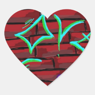 Graffiti Love Heart Sticker