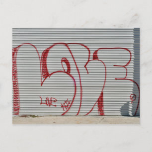 Graffiti Love Postcard