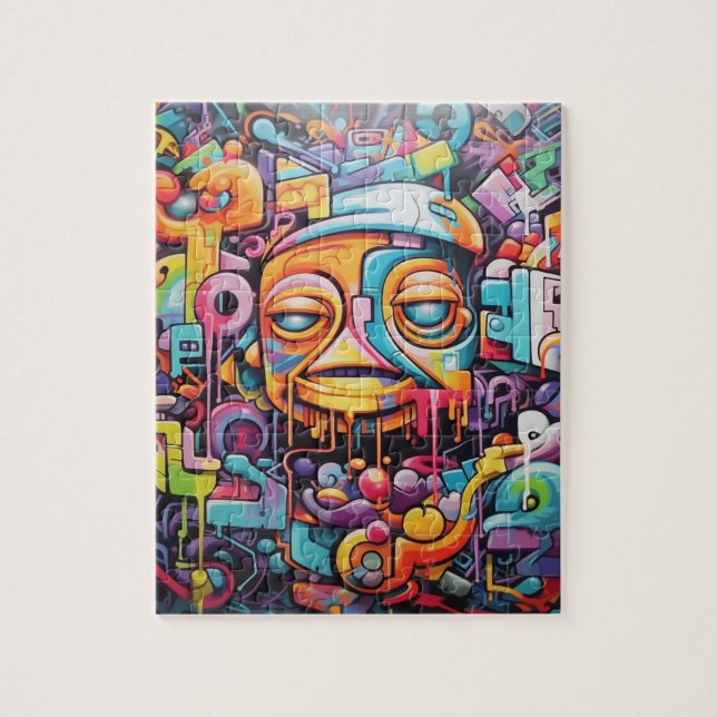 Graffiti Love - The Writings on the Wall  Jigsaw Puzzle (Vertical)