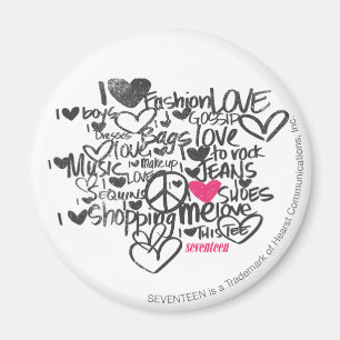 Graffiti Magenta Magnet
