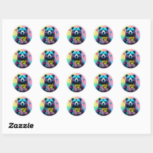 graffiti Mama Bear 03 Classic Round Sticker