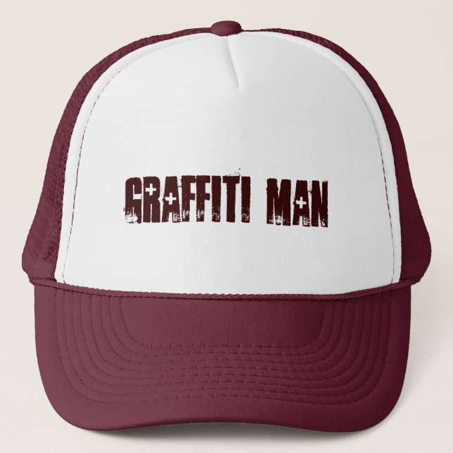 Graffiti Man Trucker Hat (Front)