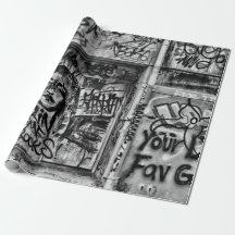 Graffiti Modern Black And White Urban Street Art