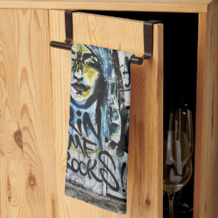 Graffiti Modern Cool Urban Street Art Tea Towel