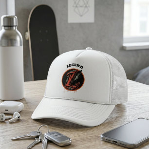 Graffiti Monogram Letter "L" Customisable Trucker Hat
