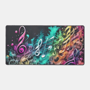 Graffiti music desk mat