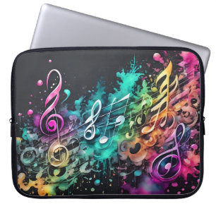 graffiti music laptop sleeve