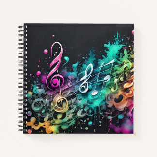 graffiti music notebook