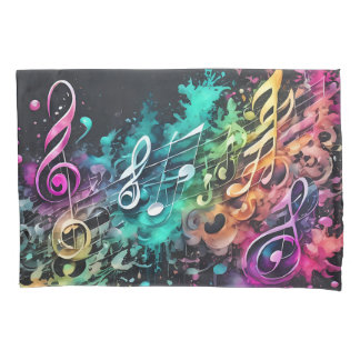 graffiti music pillowcase