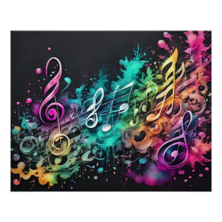 Graffiti music poster