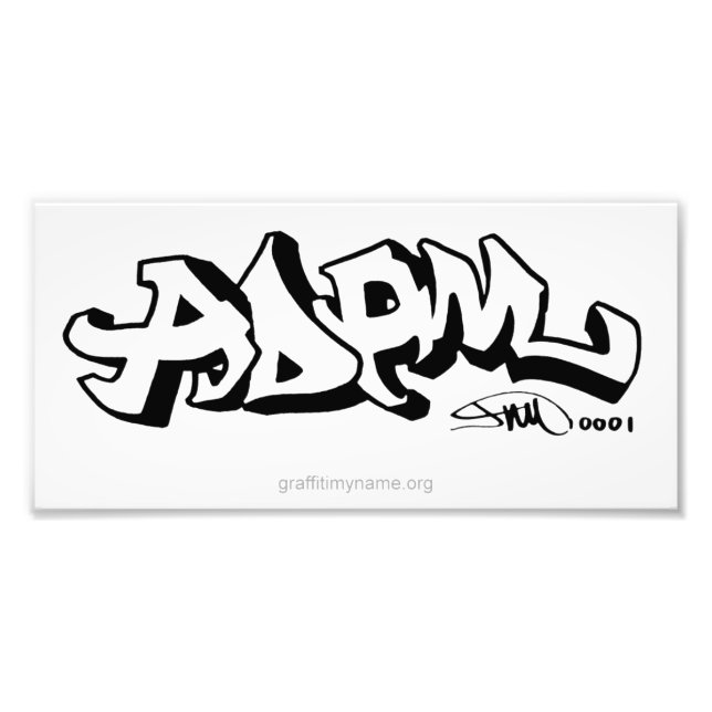Graffiti My Name Print (Front)