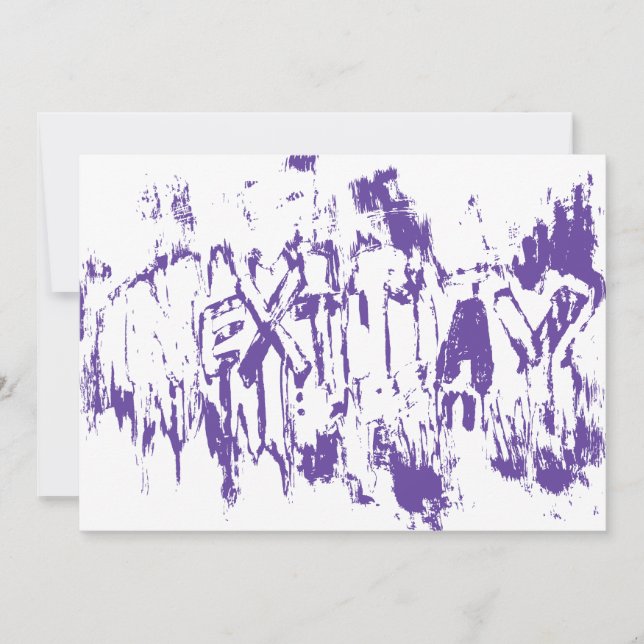 Graffiti Nextday Grunge Brush Abstract Typography Announcement (Front)