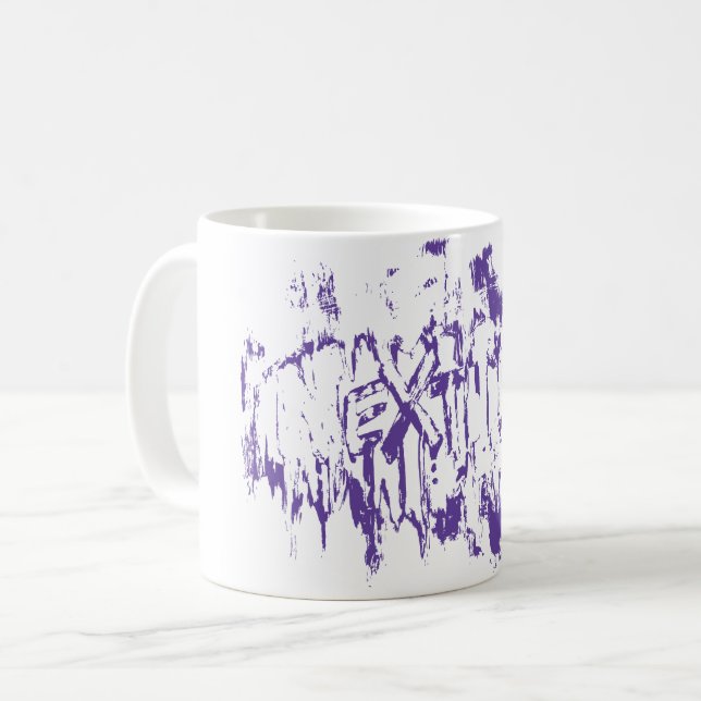 Graffiti Nextday Grunge Brush Abstract Typography Coffee Mug (Front Left)