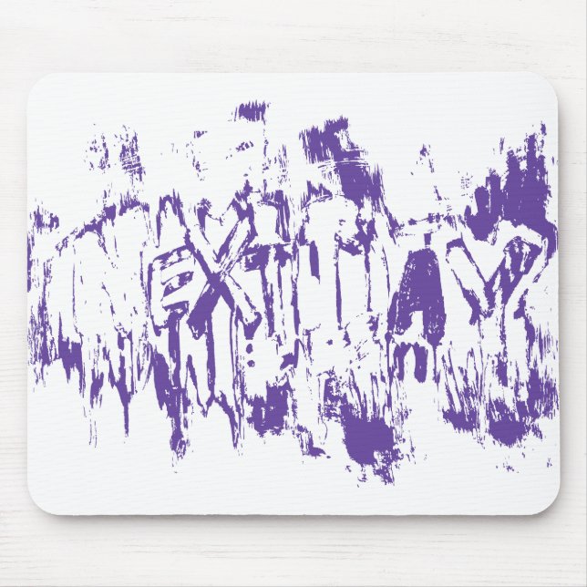 Graffiti Nextday Grunge Brush Abstract Typography Mouse Pad (Front)