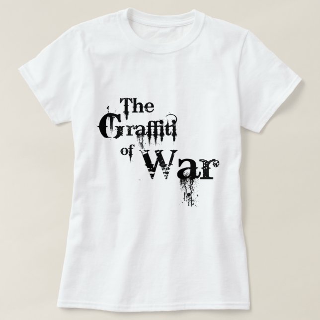 Graffiti of War Logo Apparel T-Shirt (Design Front)