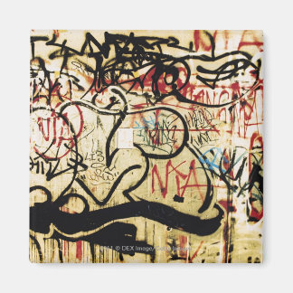 Graffiti on a wall magnet