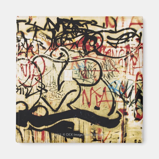 Graffiti on a wall magnet (Front)