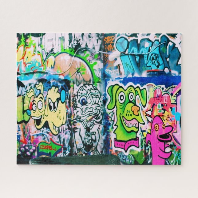 Graffiti on London's Southbank - 16x20 - 520 pc Jigsaw Puzzle (Horizontal)