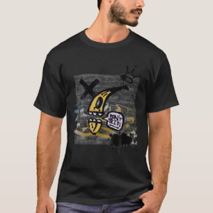 Graffiti On Wall Do Not Slip Talking Banana Graphi T-Shirt