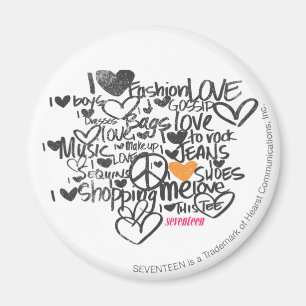 Graffiti Orange Magnet