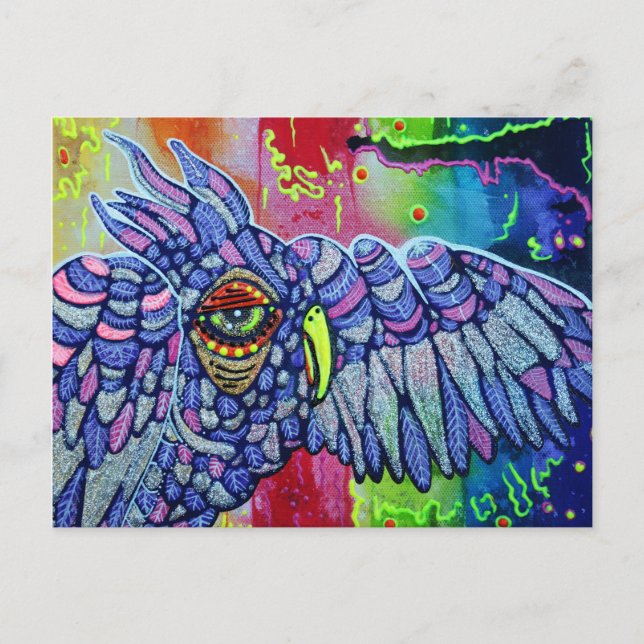 Graffiti Owl Art Postcard (Front)